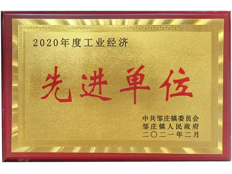 2020年度工業(yè)經(jīng)濟先進(jìn)單位